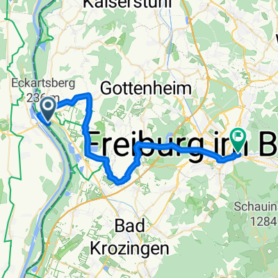 Karlsruhe to Freiburg  along the Rhine - day 3