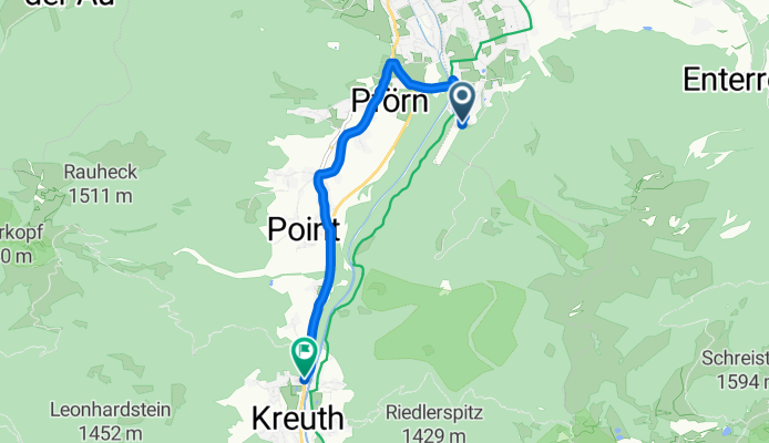 Rottach-Egern nach Südliche Hauptstraße, Kreuth