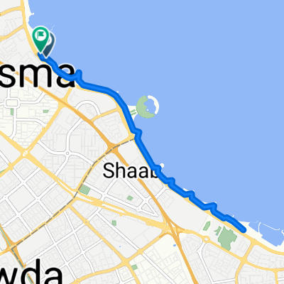 Arabian Gulf Street, Kuwait City to Kuwait City