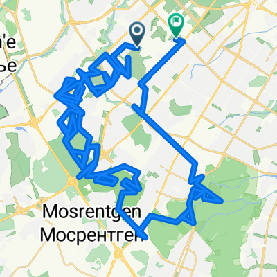 От Мичуринский проспект, Москва до Ломоносовский проспект 25к2, Москва