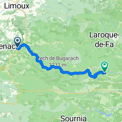 Avenue de la Gare, Espéraza à Chemin du Fort, Duilhac-sous-Peyrepertuse