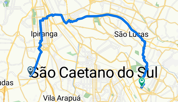 De Rua José Modesto de Godói a Avenida Varsóvia