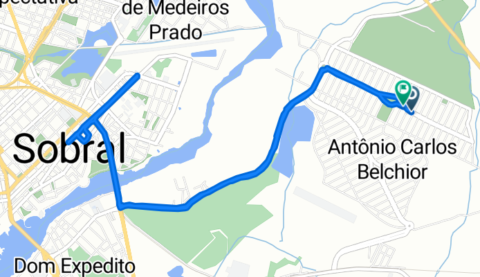 Rua Vereador Joaquim Barreto Lima, Sobral a Rua Vereador Joaquim Barreto Lima, Sobral