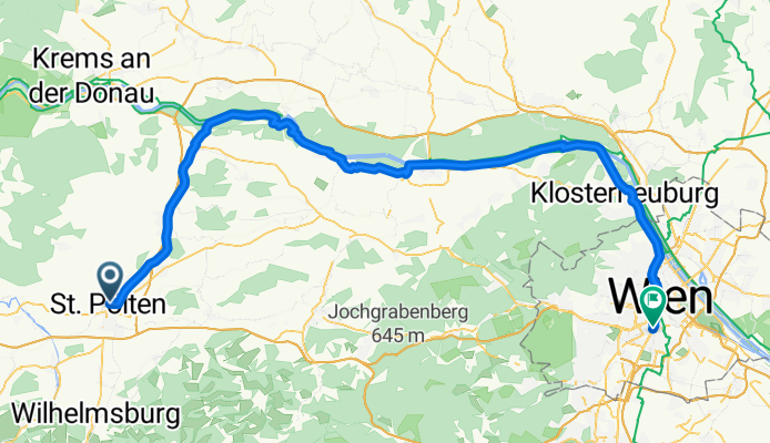 St Pölten nach Wien