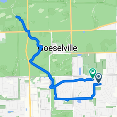 Las Flores Ln, Oak Forest to Las Flores Ln, Oak Forest