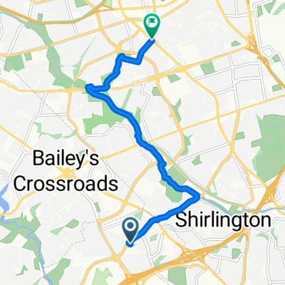 N Beauregard St, Alexandria to Fourth St N, Arlington