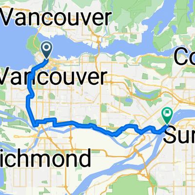 Burrard St, Vancouver to Clarkson St, New Westminster