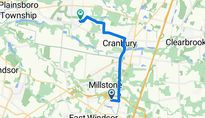 East Windsor to Ravens Crest Dr, Plainsboro