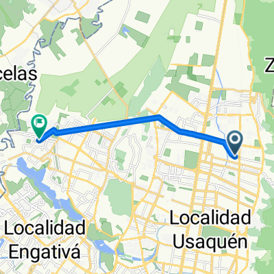De Carrera A # 164B-4 a Carrera # 142C-42