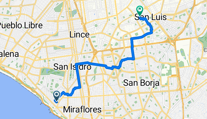 De Calle Enrique Palacios a Augusto Durand