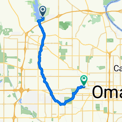 Route to Burt St, Omaha