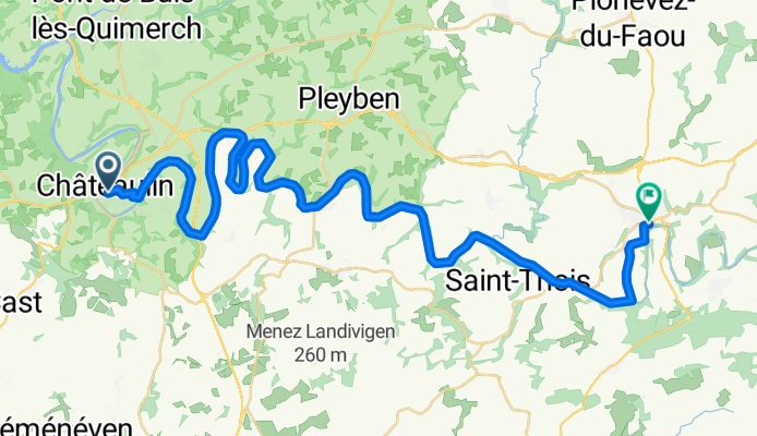 From Châteaulin to Châteauneuf-du-Faou