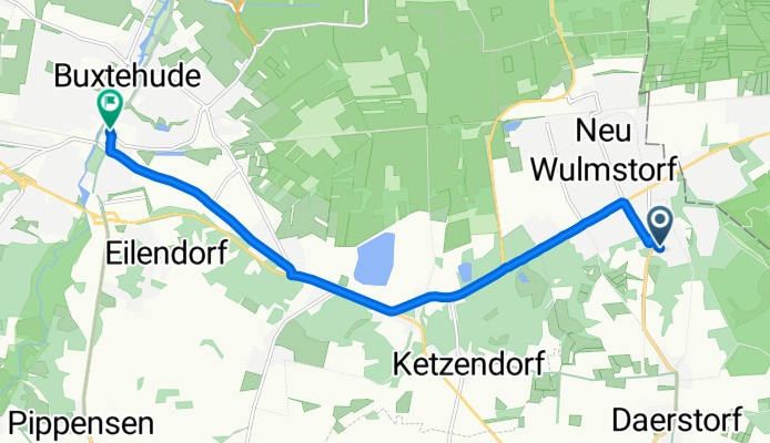 Bromberger Straße, Neu Wulmstorf nach Hansestraße, Buxtehude