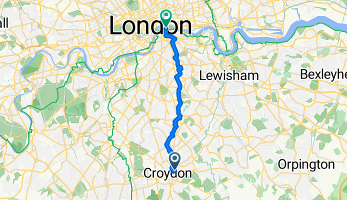 Croydon, Croydon to Cycleway Six, London