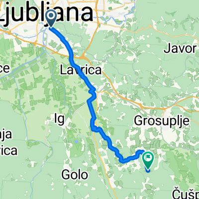Orlova ulica, Ljubljana a Cerovo, Grosuplje