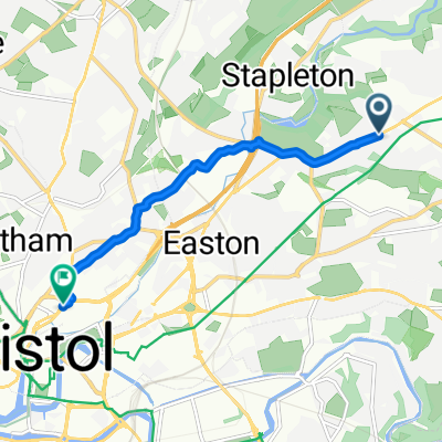Fishponds Road, Bristol to Broadmead, Bristol