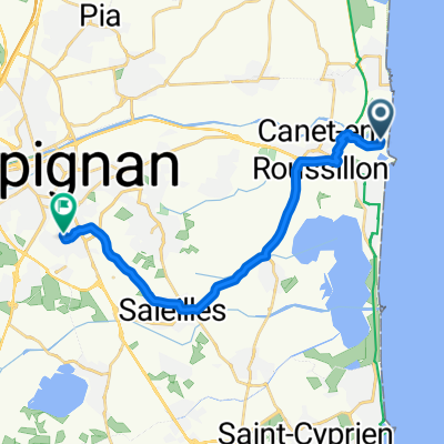 Von Canet-en-Roussillon bis Perpignan