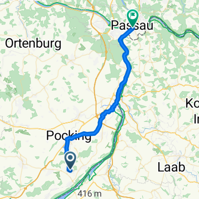 Birkenweg, Bad Füssing nach Grabengasse, Passau