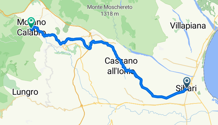 1. Tag, Sibari Bahnhof - Morona Calabro