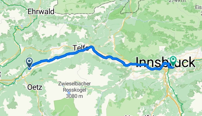 Haiming nach Innsbruck (Innradweg)