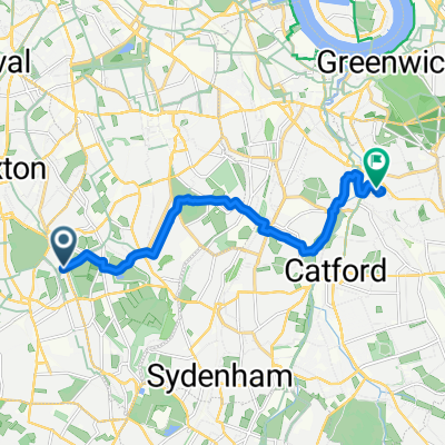 Rosendale Road, London to Clarendon Rise, London