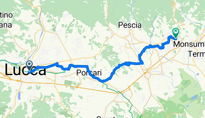 Via del Fosso, Lucca to Viale Giuseppe Verdi, Montecatini-Terme