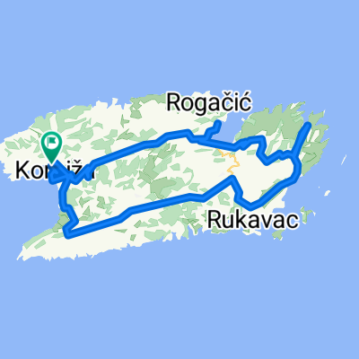 Ribarska ulica, Komiža to Ribarska ulica, Komiža