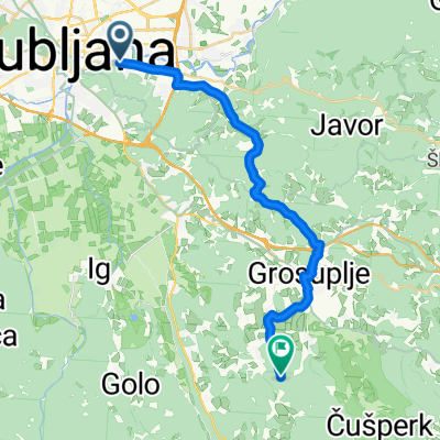 Litijska cesta, Ljubljana a Cerovo, Grosuplje