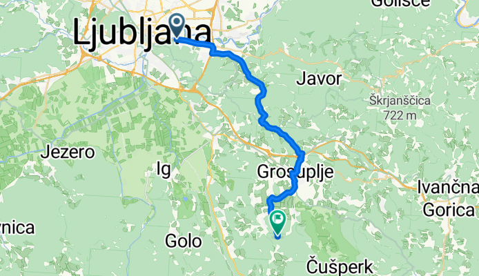 Litijska cesta, Ljubljana a Cerovo, Grosuplje