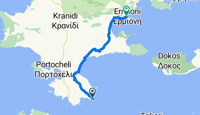 Porto Heli nach Ermioni