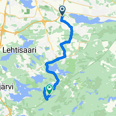 Juvankatu to Nimetön Tie