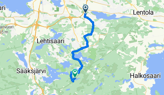 Juvankatu to Nimetön Tie