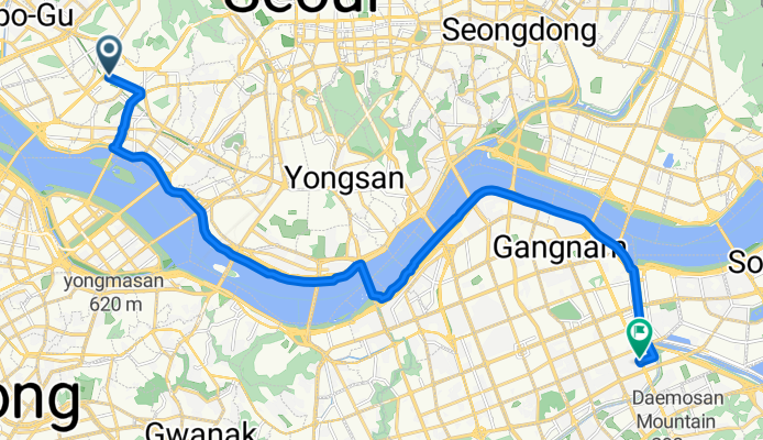 신촌로, 서울특별시에서 영동대로, 서울특별시까지