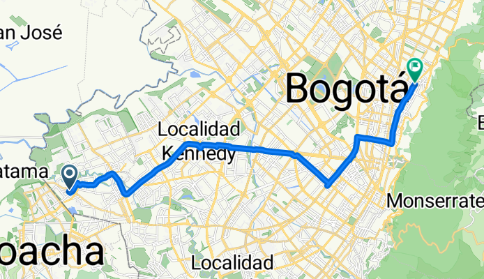 Alameda el Porvenir, Bogotá a Avenida Carrera 7, Bogotá