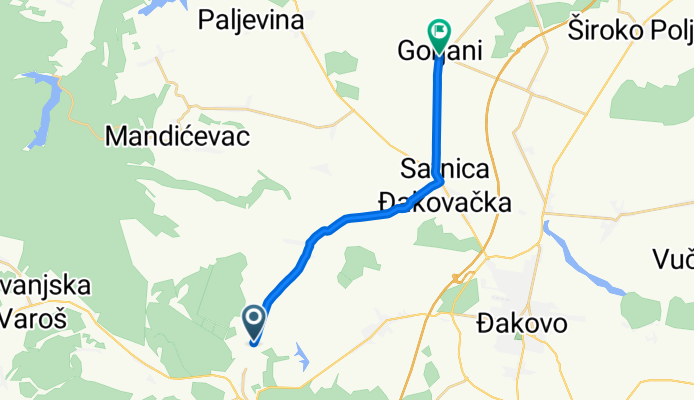 Ulica Župnika Luke Vincetića, Kondrić to Ulica Bolokan, Gorjani