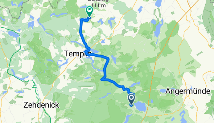 Templiner Straße, Joachimsthal nach Stabeshöhe, Boitzenburger Land