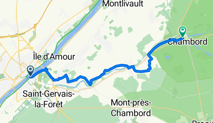 Quai Amédée Contant, Blois to Place Saint Louis, Chambord