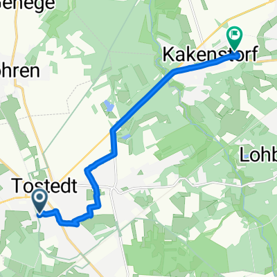 Triftstraße, Tostedt nach Weidenstraße, Kakenstorf
