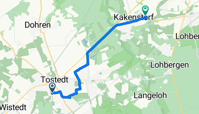 Triftstraße, Tostedt nach Weidenstraße, Kakenstorf