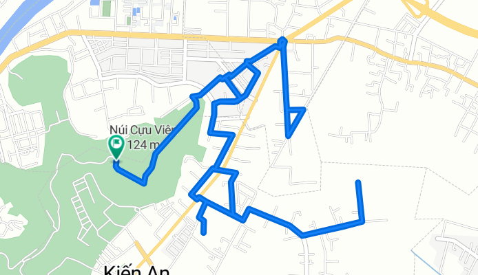 25km quanh Kiến An buổi tối (không qua Đồi Thiên Văn)