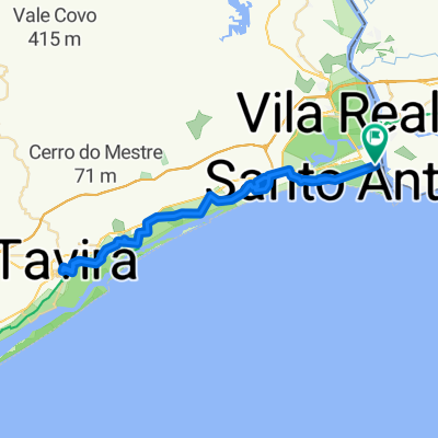 Romeinse brug van Tavira – Nieuwe brug over de Rio Gilão rondtocht vanuit Monte Gordo