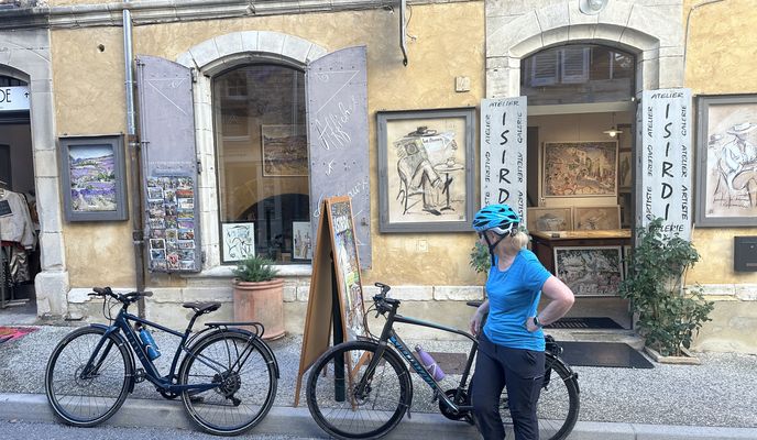 Photo 1 of the Bikemap route "Chemin de Gastoul, Cucuron to Route de Cadenet, Vaugines"