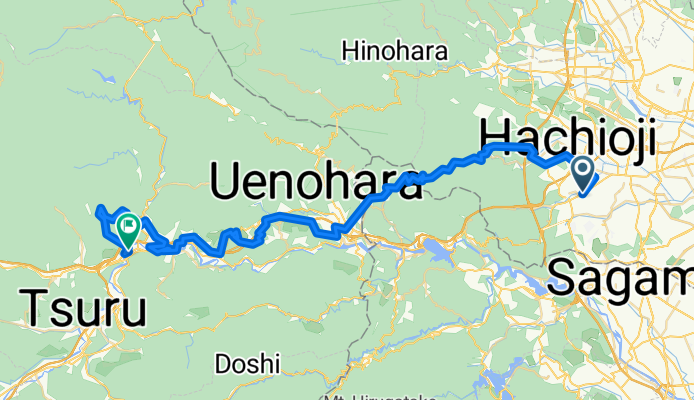 東浅川町, 八王子市へ大月1丁目, 大月市