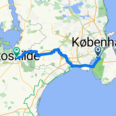 From København Sydvest to Roskilde