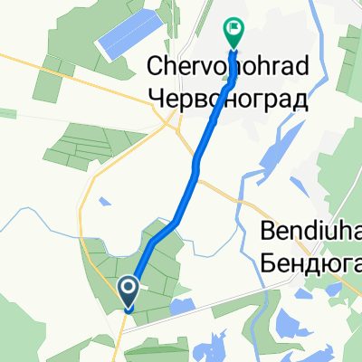 Львівська вулиця, Червоноград до Андрея Шептицького вулиця, Червоноград