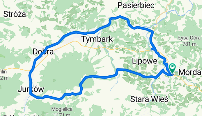 Przełęcz Chyszówki przez Słopnice