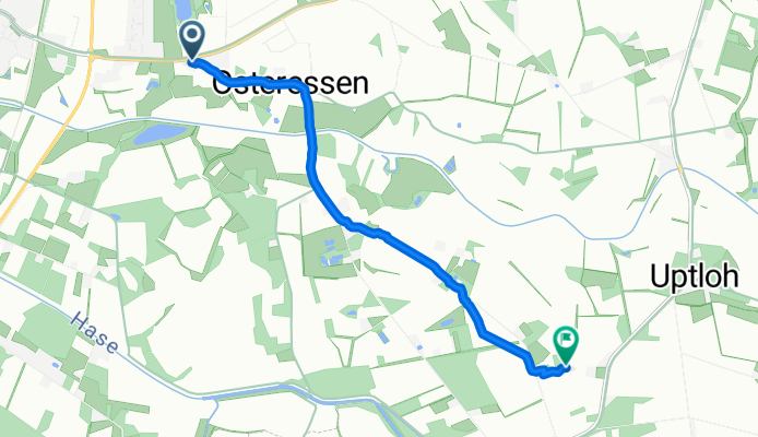 Justus-von-Liebig-Straße, Essen (Oldenburg) nach Hammoor, Essen (Oldenburg)