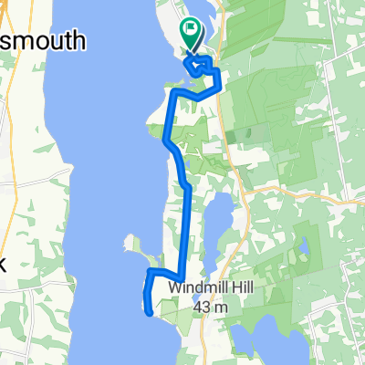 Indian Point Rd, Tiverton to Indian Point Rd, Tiverton