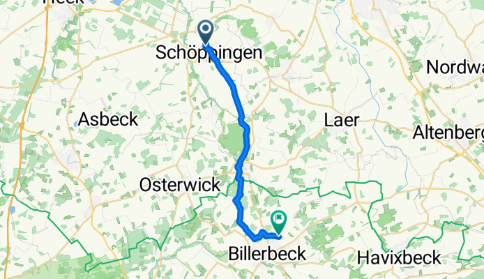 Fahrt von Schöppingen