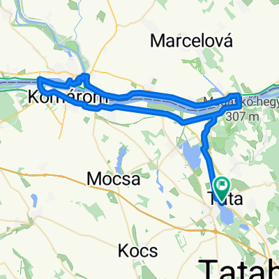 Tata-Dunaalmás-Neszmély-Radvány-Komárno-Tata